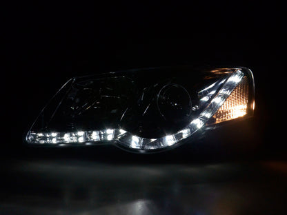 Scheinwerfer Set Daylight LED Tagfahrlicht VW Passat B6 3C chrom
