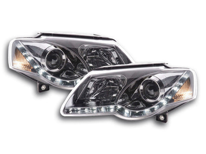 Scheinwerfer Set Daylight LED Tagfahrlicht VW Passat B6 3C chrom