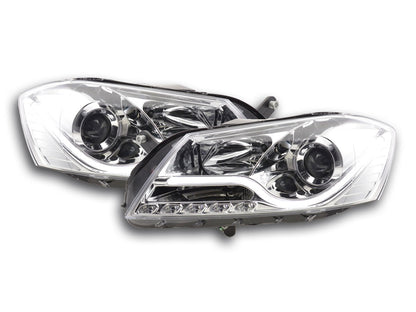 Scheinwerfer Set Daylight LED TFL-Optik VW Passat B7 3C Bj. 10- chrom