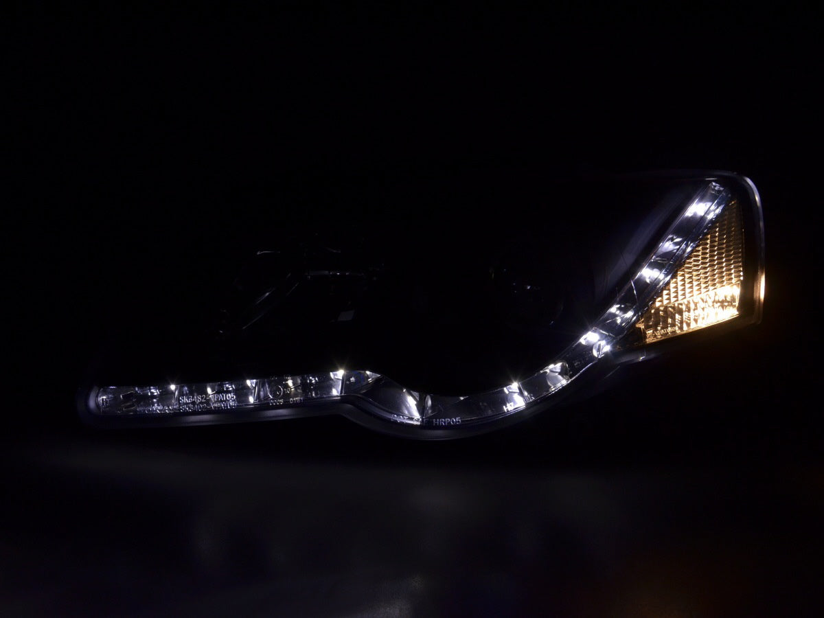 Scheinwerfer Set Daylight LED TFL-Optik VW Passat Typ 3C Bj. 05- schwarz für Rechtslenker