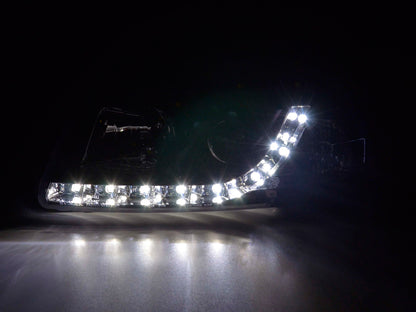 Scheinwerfer Set Daylight LED TFL-Optik VW Passat Typ 3B Bj. 97-00 schwarz
