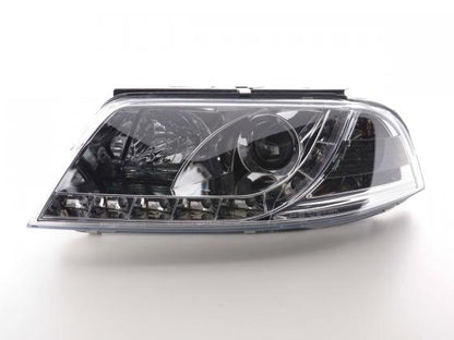 Scheinwerfer Set Daylight LED TFL-Optik VW Passat Typ 3BG Bj. 00-05 chrom