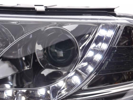 Scheinwerfer Set Daylight LED TFL-Optik VW Passat Typ 3BG  00-05 chrom