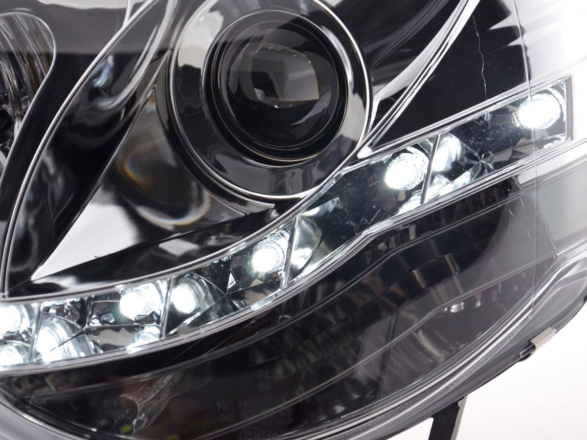 Scheinwerfer Set Daylight LED Tagfahrlicht VW Polo 4 9N3 chrom