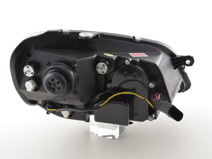 Scheinwerfer Set Daylight LED TFL-Optik VW Polo Typ 9N3 Bj. 05-09 schwarz für Rechtslenker