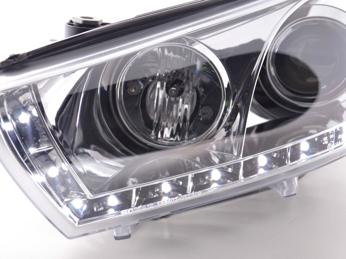 Scheinwerfer Set Daylight LED TFL-Optik VW Scirocco 3 Typ 13 Bj. 08- chrom