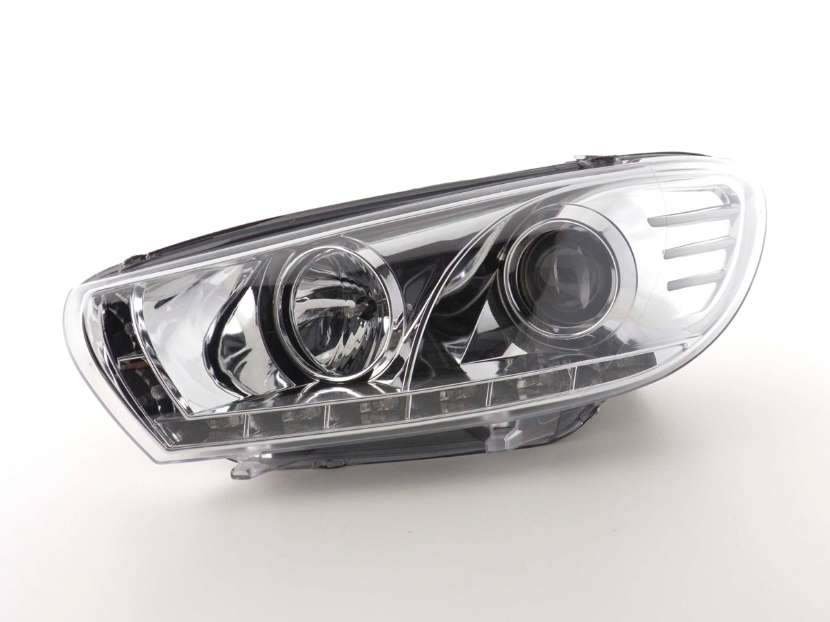 Scheinwerfer Set Daylight LED Tagfahrlicht VW Scirocco 3 Typ 13 chrom