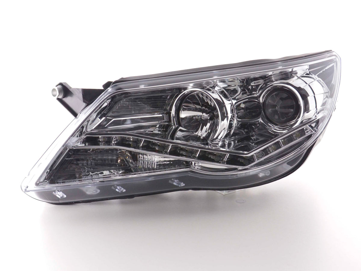 Scheinwerfer Set Daylight LED Tagfahrlicht VW Tiguan Bj. 07-11 chrom