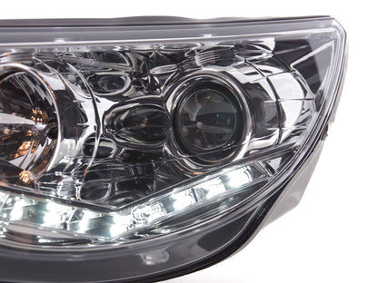 Scheinwerfer Set Daylight LED Tagfahrlicht VW Tiguan Bj. 07-11 chrom
