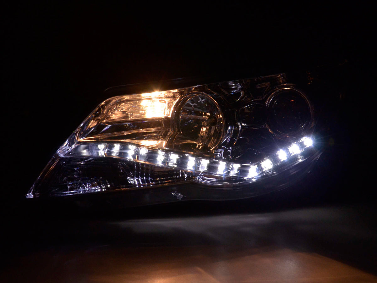 Scheinwerfer Set Daylight LED TFL-Optik VW Tiguan Bj. 07-11 chrom