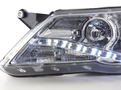 Scheinwerfer Set Daylight LED TFL-Optik VW Tiguan Bj. 07-11 chrom für Rechtslenker