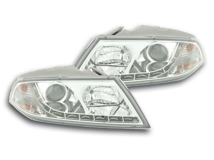 Scheinwerfer Set Daylight LED TFL-Optik Skoda Octavia Typ 1Z Bj. 04-08 chrom