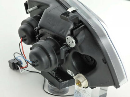 Scheinwerfer Set Daylight LED Tagfahrlicht VW Golf 3 Bj. 91-97 schwarz