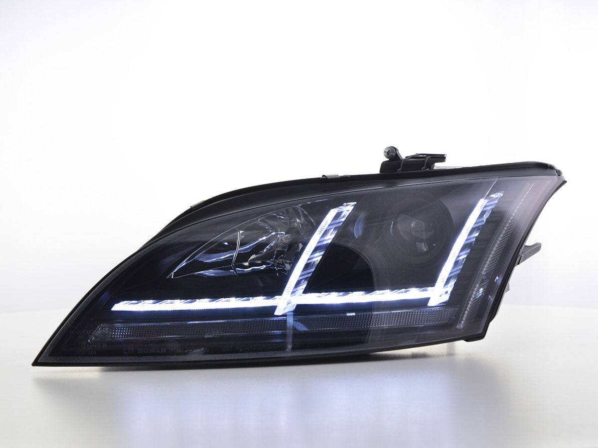 Scheinwerfer Set Xenon Daylight LED Tagfahrlicht Audi TT 8J Bj. 06-10 schwarz