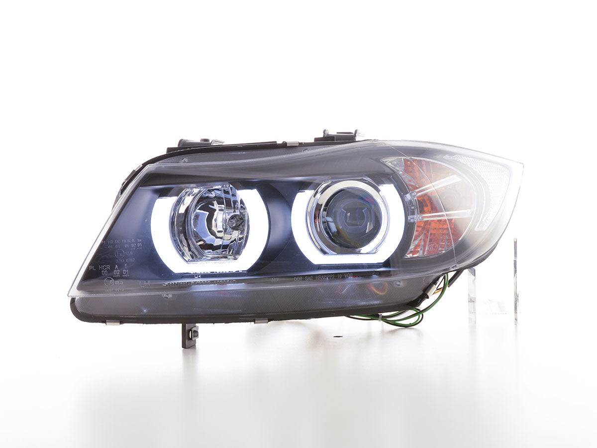 Scheinwerfer RECHTS Xenon Daylight LED TFL-Optik BMW 3er E90/E91 Bj. 05-08 schwarz