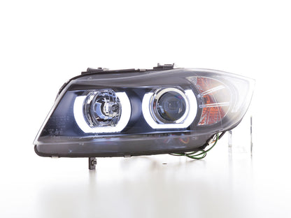 Scheinwerfer RECHTS Xenon Daylight LED TFL-Optik BMW 3er E90/E91 Bj. 05-08 schwarz