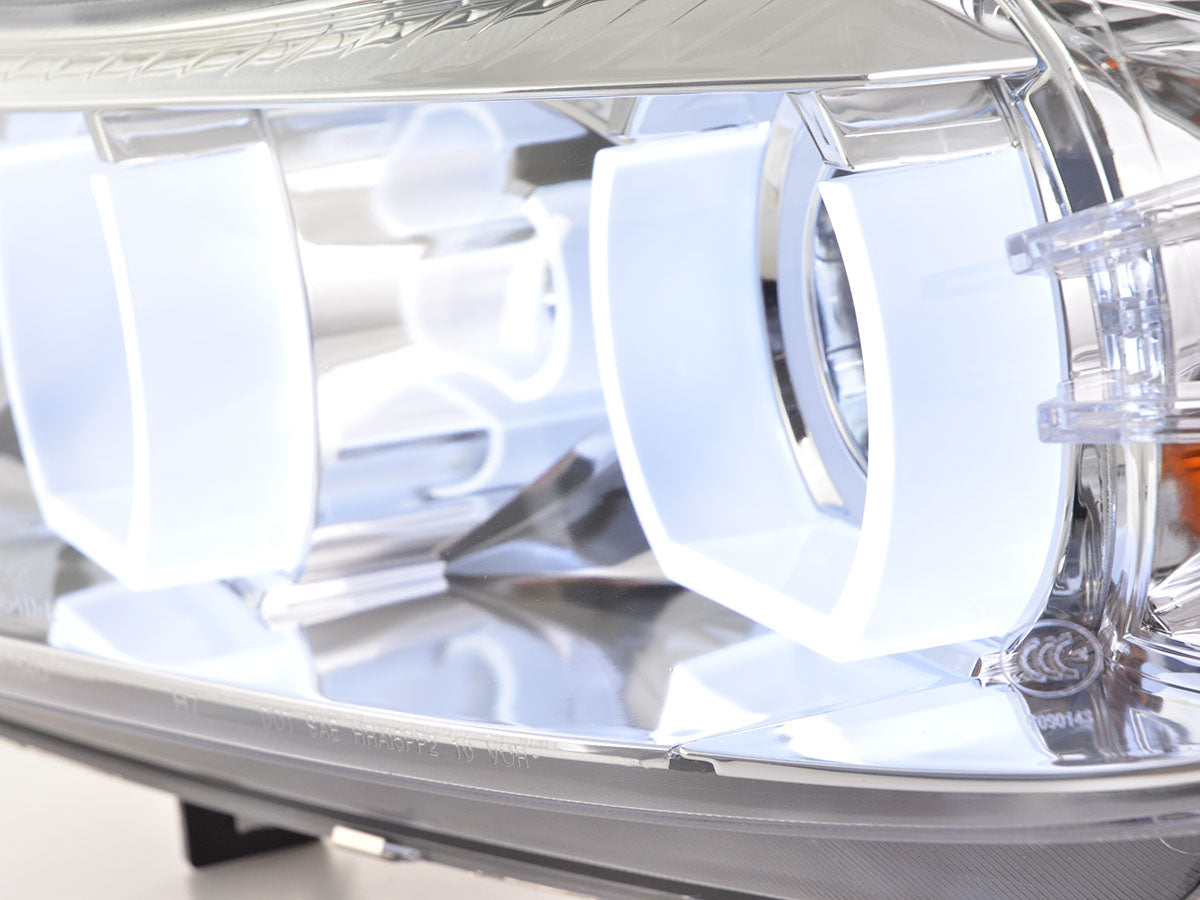 Scheinwerfer Set Xenon Daylight LED TFL-Optik BMW 3er E90/E91 Limo/Touring Bj. 05-08 chrom