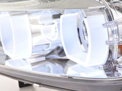 Scheinwerfer Set Xenon Daylight LED TFL-Optik BMW 3er E90/E91 Limo/Touring Bj. 05-08 chrom