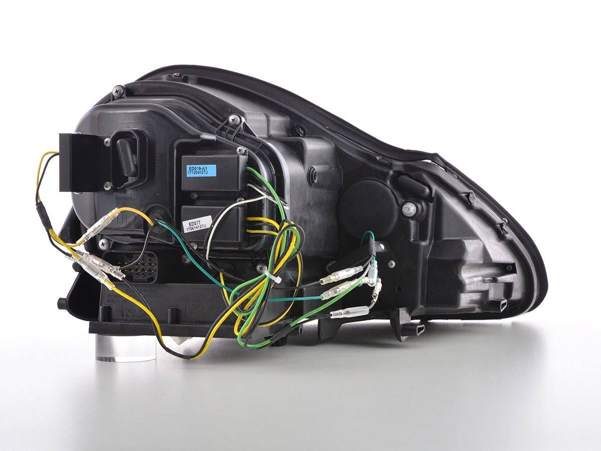 Scheinwerfer Set Xenon Daylight LED TFL-Optik Porsche Cayenne Bj. 03-07 schwarz