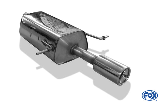 FOX Dacia Logan Limousine Benzin Endschalldämpfer einseitig - 1x90 Typ 13