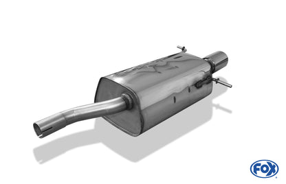 FOX Dacia Logan Limousine Benzin Endschalldämpfer einseitig - 1x90 Typ 13