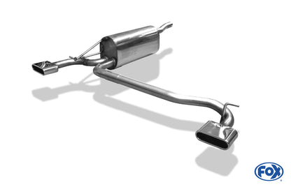 FOX Dacia Logan Kombi Endschalldämpfer Ausgang rechts/links - 130x50 Typ 52 rechts/links