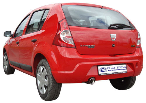 FOX Dacia Sandero Endschalldämpfer - 1x90 Typ 17