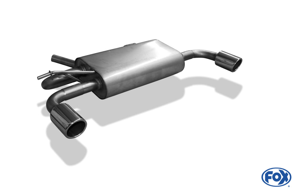 FOX Dacia Duster 4x4 Endschalldämpfer quer Ausgang rechts/links - 1x80 Typ 16 rechts/links