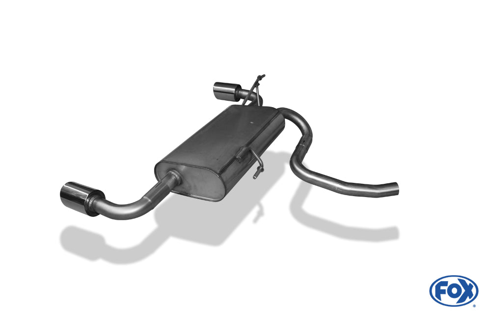 FOX Dacia Duster 4x4 Endschalldämpfer quer Ausgang rechts/links - 1x80 Typ 16 rechts/links