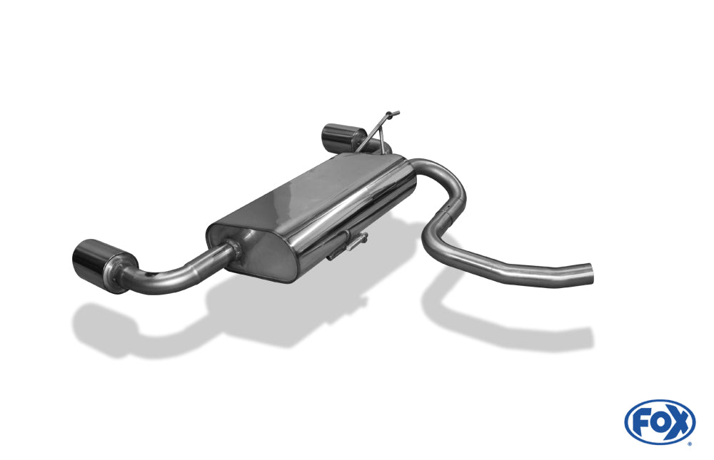 FOX Dacia Duster 4x4 Endschalldämpfer quer Ausgang rechts/links - 1x90 Typ 16 rechts/links