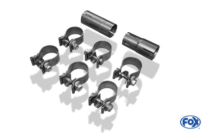 FOX Dacia Duster 4x4 Endschalldämpfer quer Ausgang rechts/links - 1x80 Typ 16 rechts/links