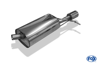 FOX Dacia Duster 4x2 - Frontantrieb Endschalldämpfer - 1x90 Typ 12
