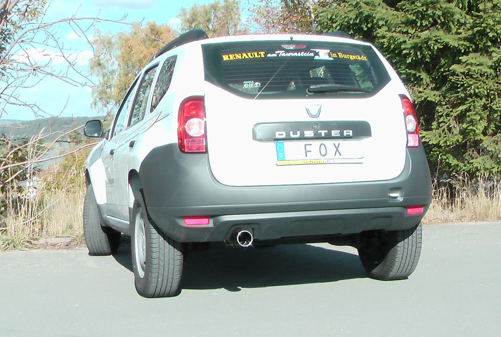FOX Dacia Duster 4x2 - Frontantrieb Endschalldämpfer - 1x90 Typ 12