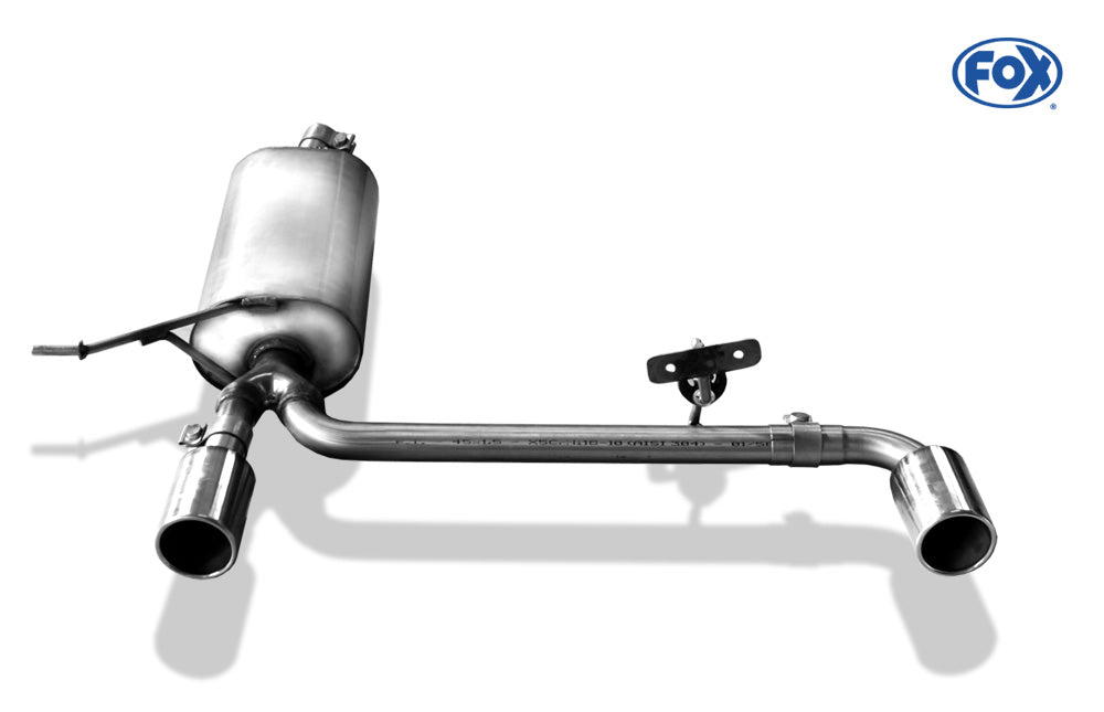 FOX Dacia Duster 4x2 - Frontantrieb Endschalldämpfer rechts/links - 1x90 Typ 12 rechts/links