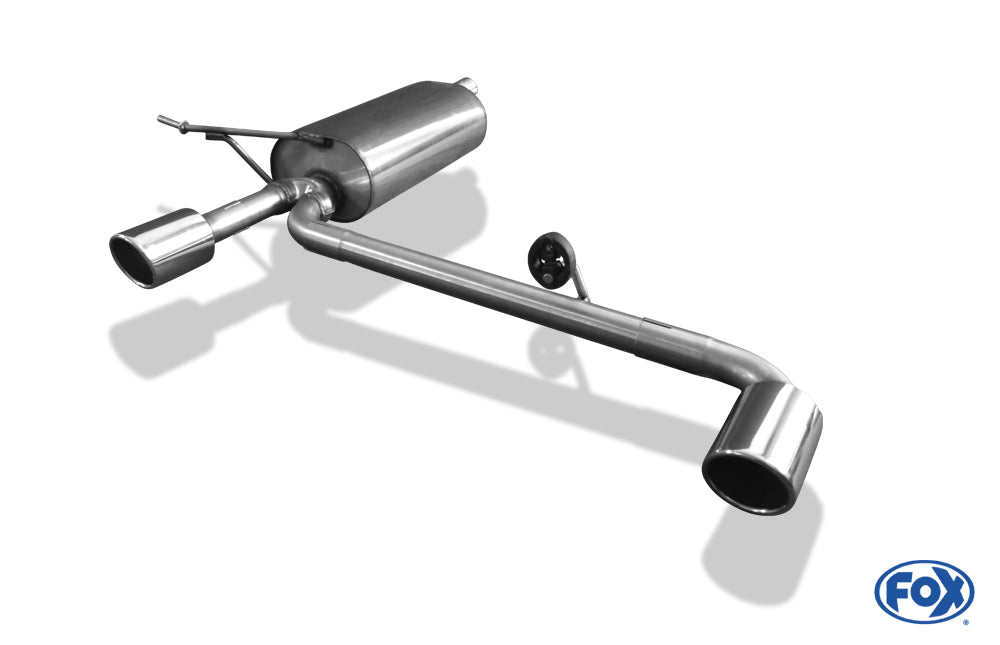 FOX Dacia Duster 4x2 - Frontantrieb Endschalldämpfer rechts/links - 1x90 Typ 16 rechts/links