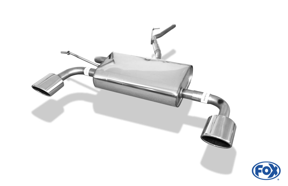 FOX Dacia Duster 4x4 Facelift Endschalldämpfer quer Ausgang rechts/links - 115x85 Typ 32 rechts/links