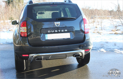 FOX Dacia Duster 4x4 Endschalldämpfer quer Ausgang rechts/links - 145x65 Typ 59 rechts/links