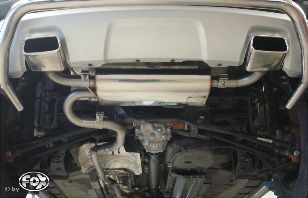 FOX Dacia Duster 4x4 Facelift Endschalldämpfer quer Ausgang rechts/links - 145x65 Typ 59 rechts/links