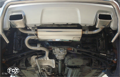 FOX Dacia Duster 4x4 Facelift Endschalldämpfer quer Ausgang rechts/links - 145x65 Typ 59 rechts/links