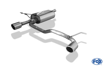 FOX Dacia Duster 4x2 - Facelift Endschalldämpfer Ausgang rechts/links - 1x90 Typ 16 rechts/links