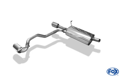 FOX Dacia Duster 4x2 - Facelift Endschalldämpfer Ausgang rechts/links - 1x90 Typ 16 rechts/links