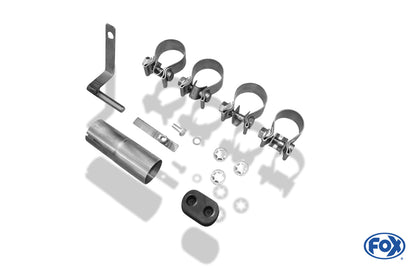 FOX Dacia Duster 4x2 - Facelift Endschalldämpfer Ausgang rechts/links - 1x90 Typ 16 rechts/links