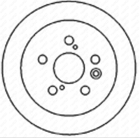 MAPCO Bremsscheibe Hinterachse  25563