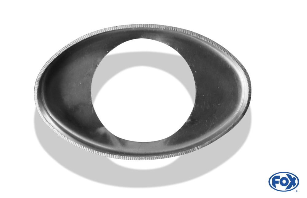 FOX Deckel aufgestellt für Endrohr oval 86x54mm - Loch: 40mm