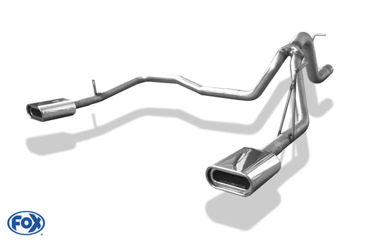 FOX Jeep Cherokee KK Endrohrsystem rechts/links - 160x80 Typ 53 rechts/links