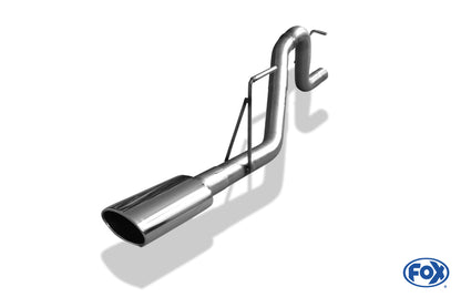 FOX Dodge Nitro Endrohrsystem einseitig rechts - 140x90 Typ 32