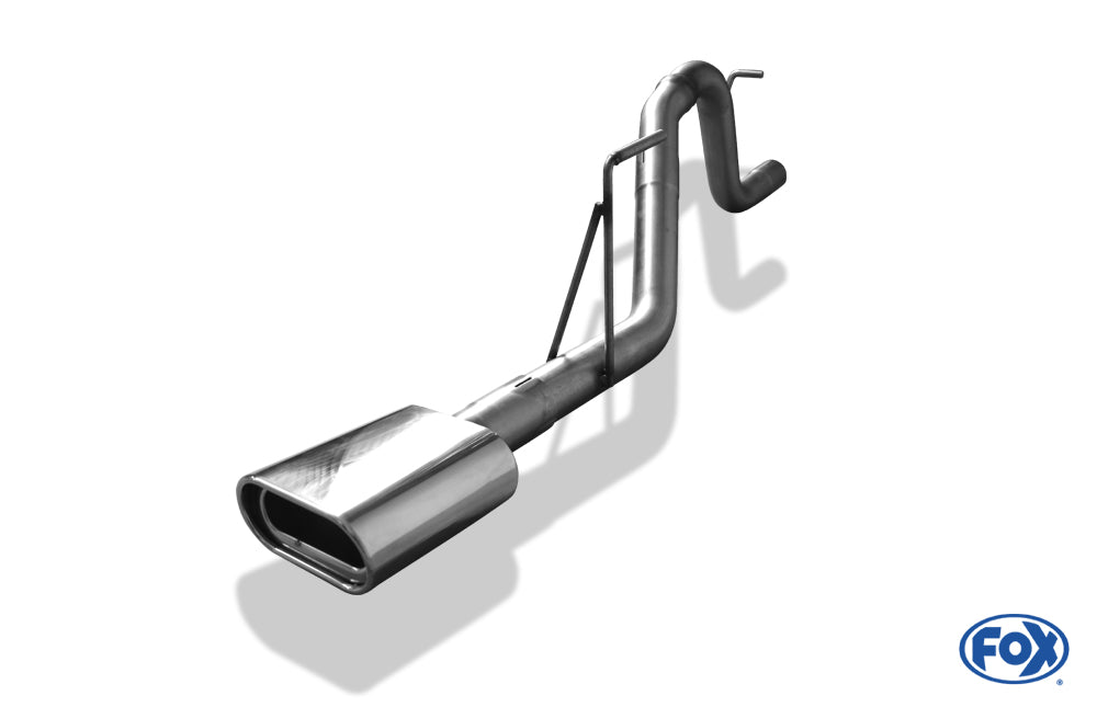 FOX Dodge Nitro Endrohrsystem einseitig rechts - 160x80 Typ 53