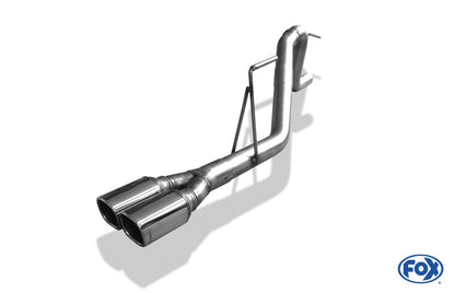 FOX Dodge Nitro Endrohrsystem einseitig rechts - 2x78x75 Typ 70