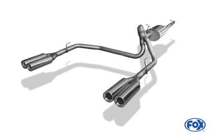 FOX Dodge RAM 1500 Halbanlage ab Kat - 2x100 Typ 13 rechts/links