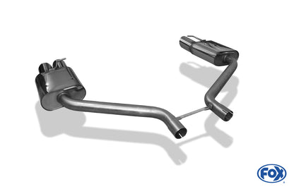 FOX Dodge Challenger Endschalldämpfer rechts/links - 2x100 Typ 14 rechts/links